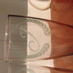 Customer photo! Finished piece with etched glass decal.