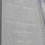 Large Glass Etching Stencil for a Wedding Mirror