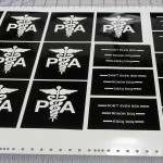 One- Time Custom Glass Etching Stencils