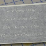 One-Time Glass Etching Stencil